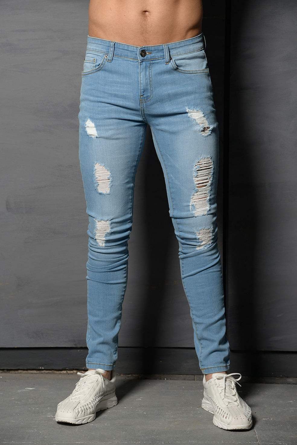 Pants For Men Spring Fashion Blue Grey