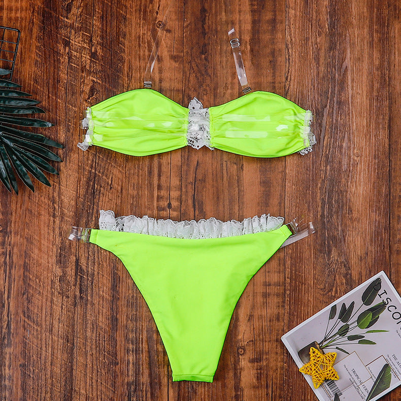 Women's Split Swimsuit Lace Swimsuit Bikini