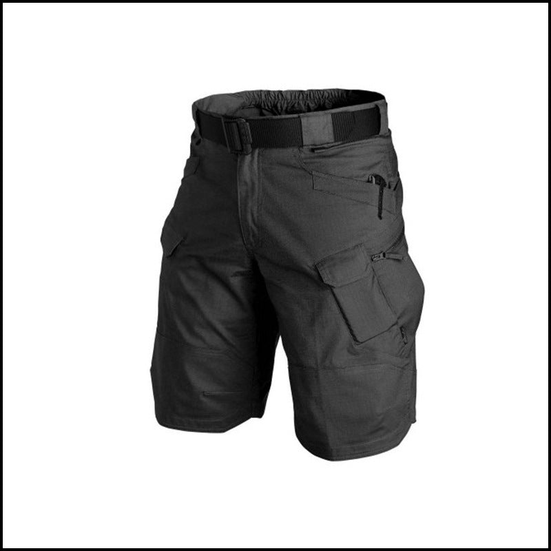 Men's City Tactical Casual Shorts Workwear Plaid Fabric Waterproof Free Shipping