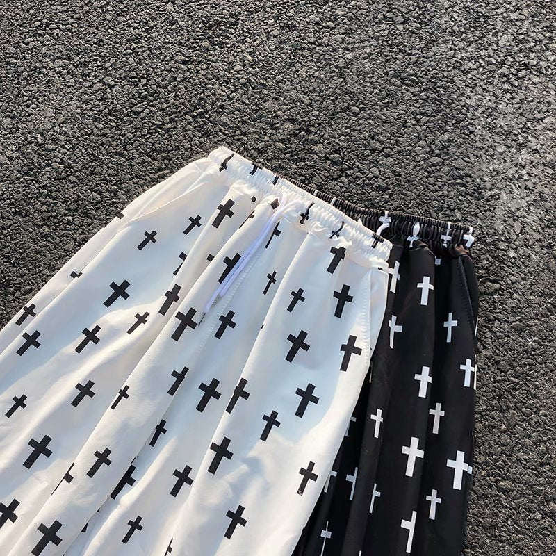 Trendy Cross Nine-Point Joggers