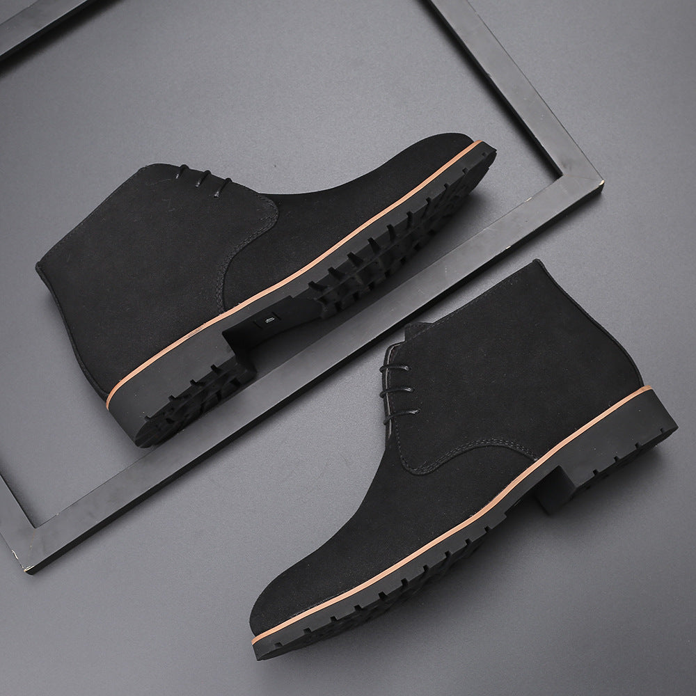 Casual Men's Leather Striders Large Size
