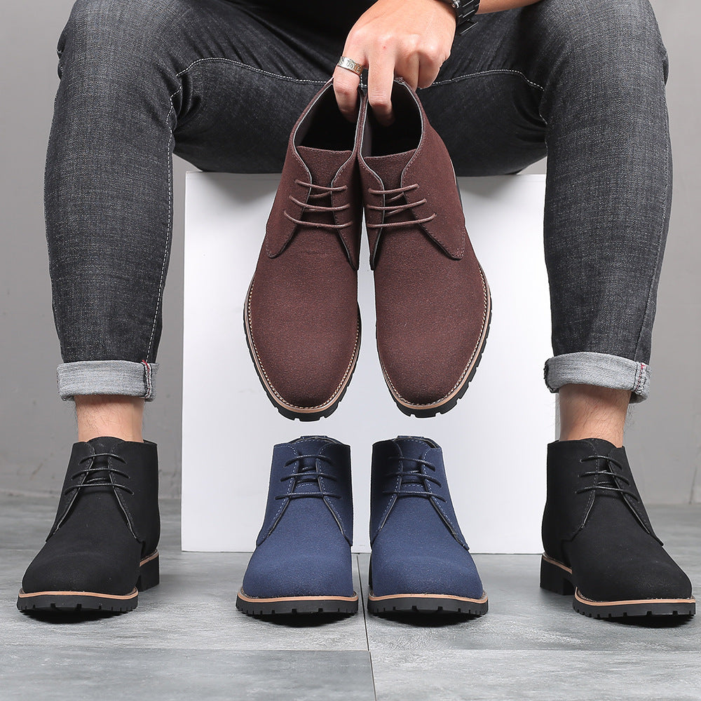 Casual Men's Leather Striders Large Size
