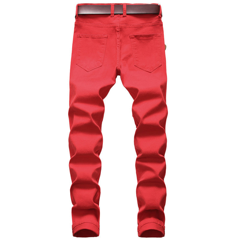 Trendy Fashion Stretch Big Ripped Pants