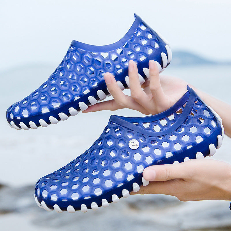 Summer Korean New Style Hollow Beach Flip Flops Breathable