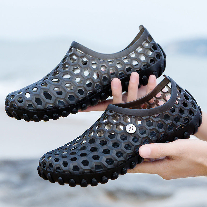 Summer Korean New Style Hollow Beach Flip Flops Breathable