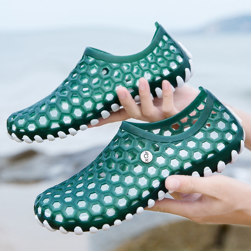 Summer Korean New Style Hollow Beach Flip Flops Breathable