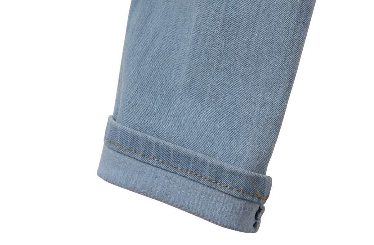 Ripped Jeans Women's European And American Cross-border Hot Models Fashion Plus Size
