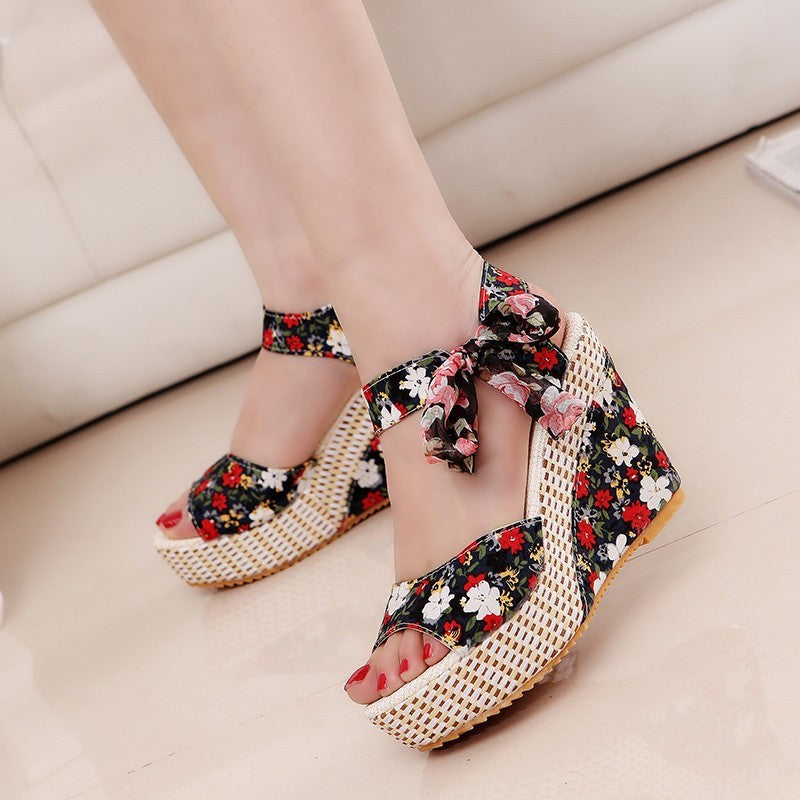 Bohemian Wedge Sandals