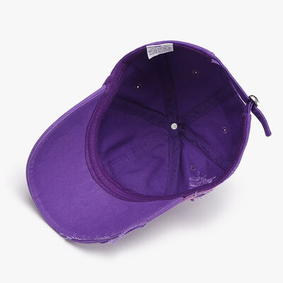 Distressed Adjustable Cotton Baseball Cap - Munsieur