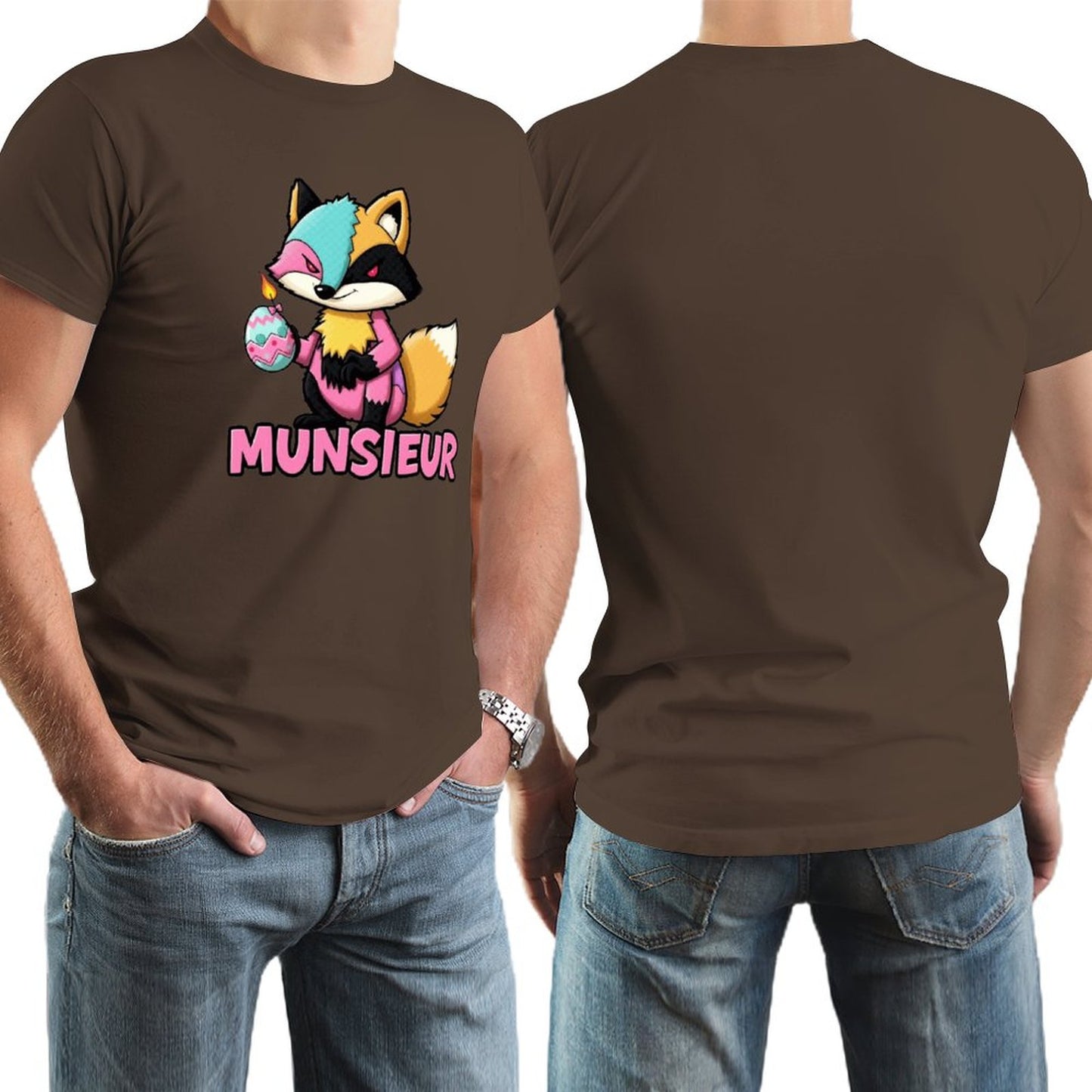 Munsieur Men's Tee Easter Collection "Sly Fox" Designer Tee