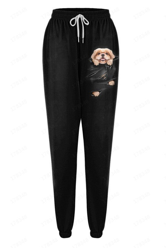 Men's Leisure Sports 3D Digital Printed Loose fit Joggers