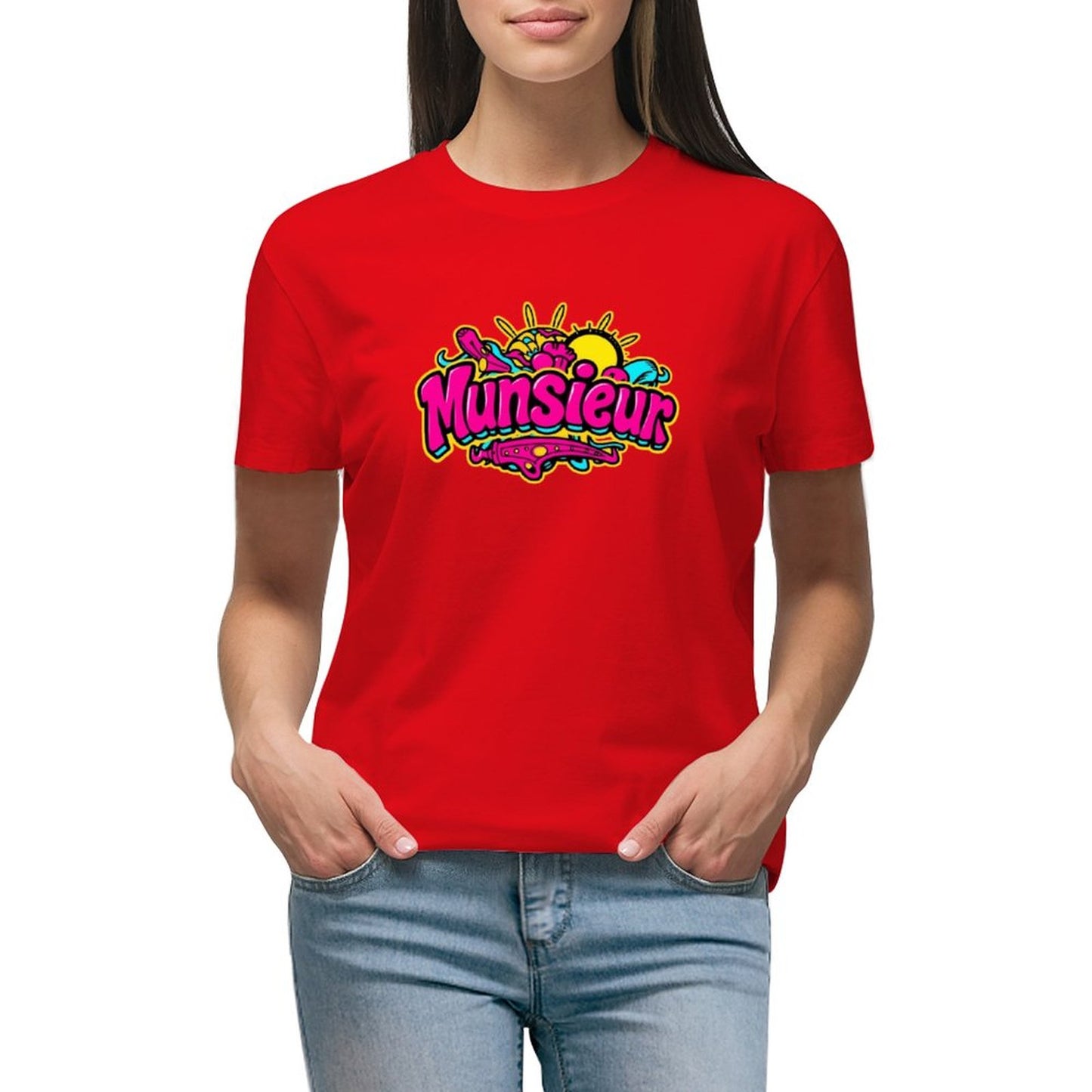 Munsieur Brand T-Shirts for Women "Candy Land" Streetwear Design for Her