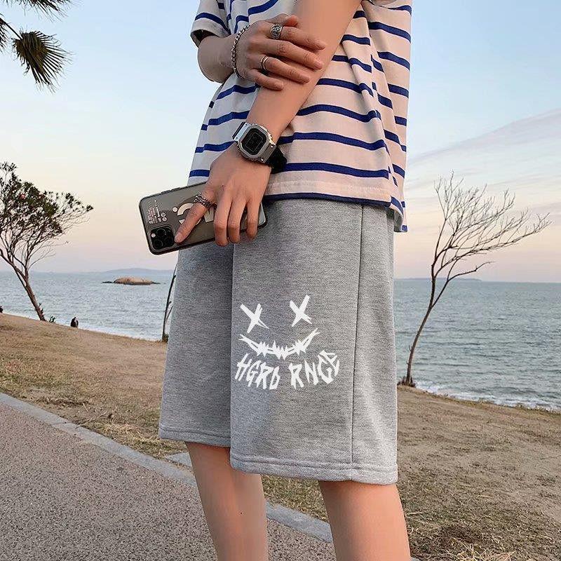 New Casual Summer Shorts Men's Korean Trend Loose Hong Kong Style