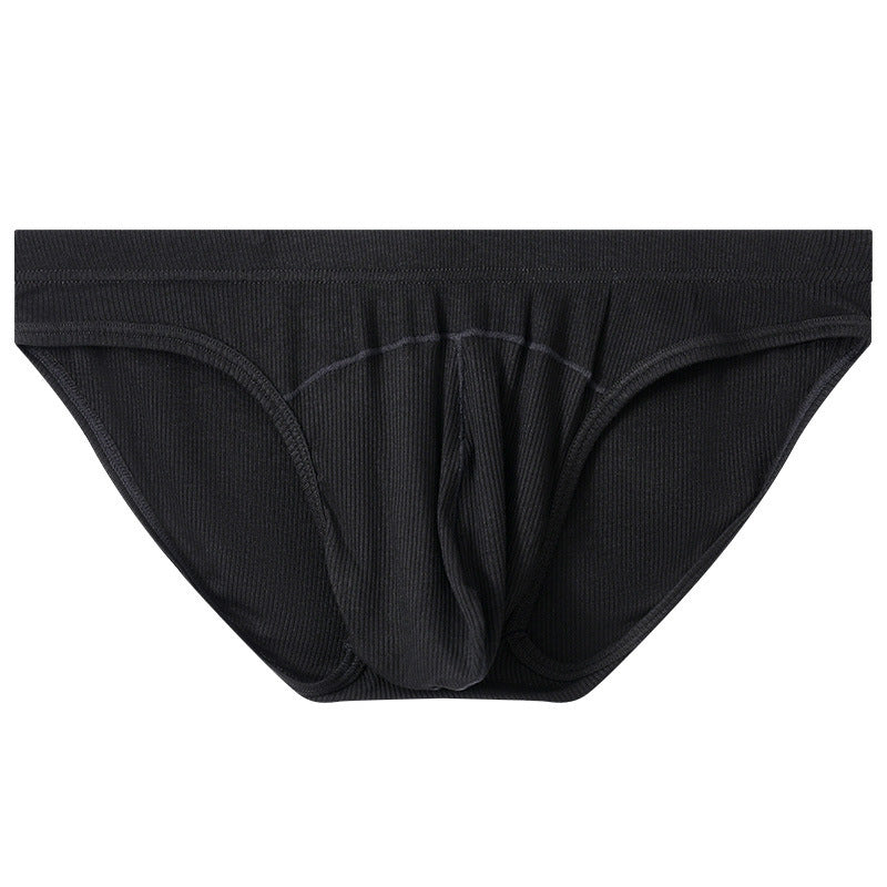 Men's Convex Low Waist Briefs Breathable Sexy Loose Underwear