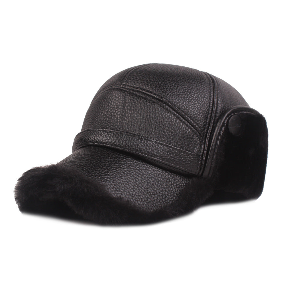 Leather Hat Retro Vibe Hat Warm Fashion
