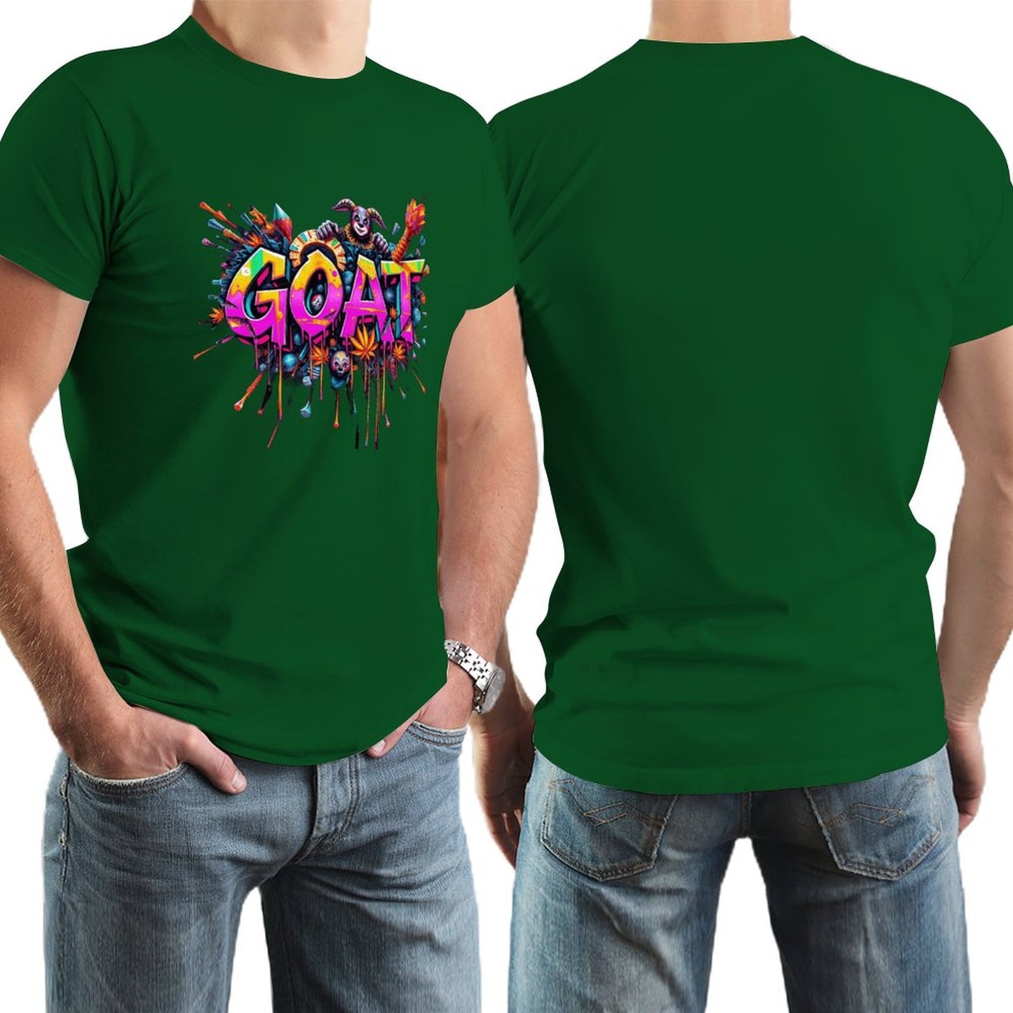 Munsieur New Skool Tee for Men – "GOAT" Elite Legacy Streetwear Tee