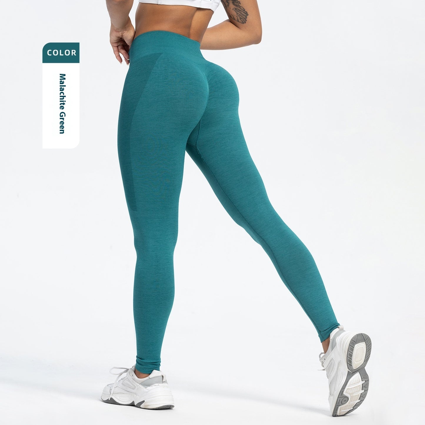 Women's Sports Fitness Seamless Hip Raise High Waist Yoga Leggings