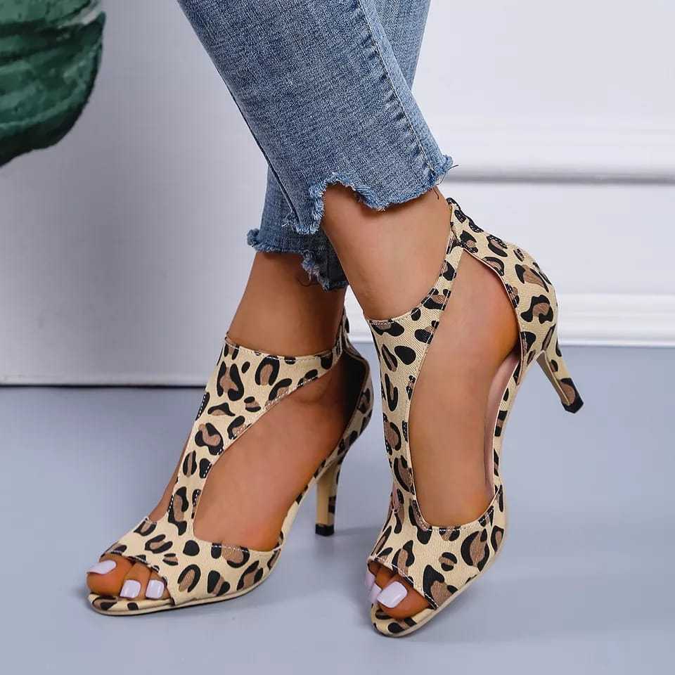 Women's Zippered High Heels Fish Mouth Heels