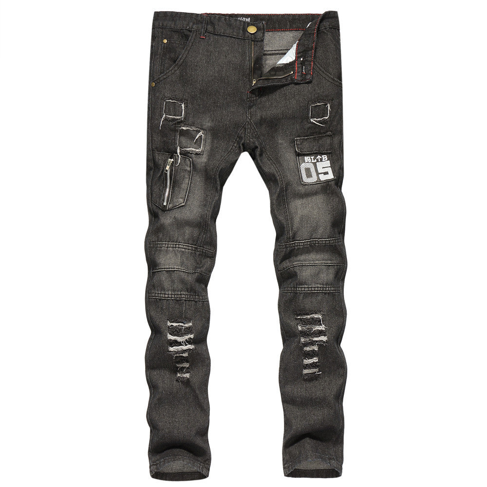 Slim-fit Ripped Pants