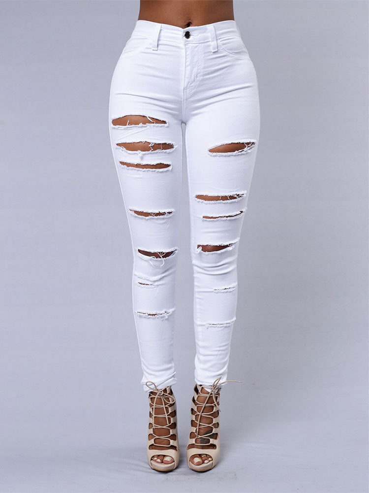 Women's Skinny Ripped Jeans