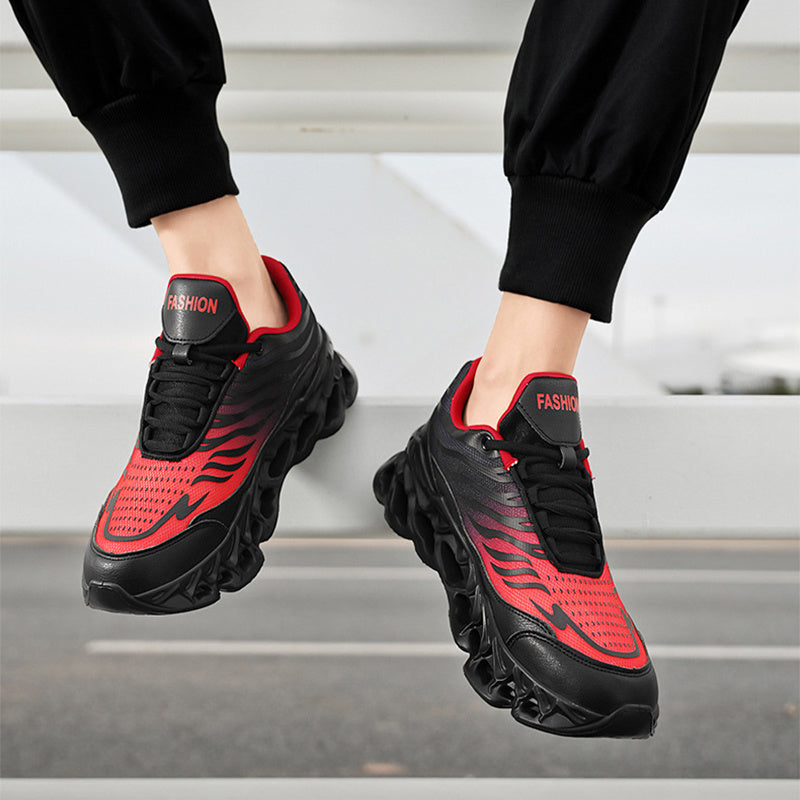 Men's Lace-up Shoes Thick-soled Daddy Vulcanized Shoes Outdoor Running Sports Casual Shoes