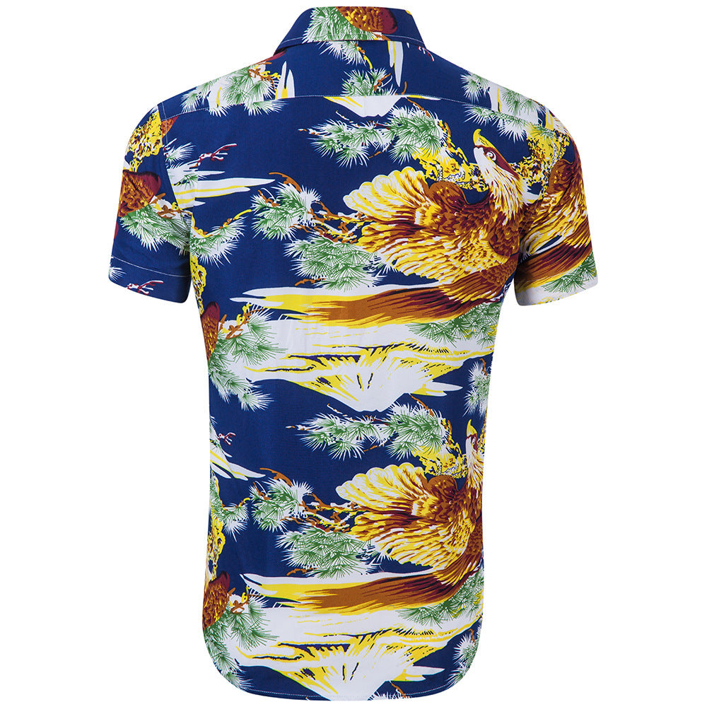 Casual floral beach short sleeve