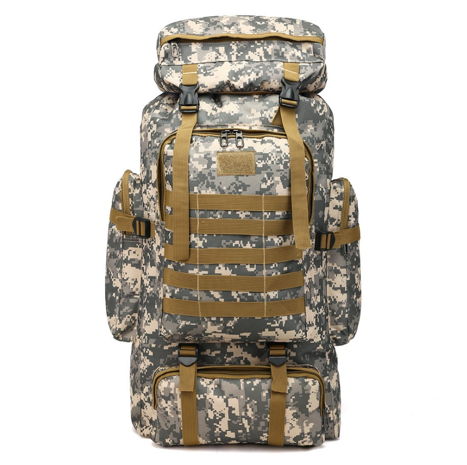 Camouflage backpack mountaineering