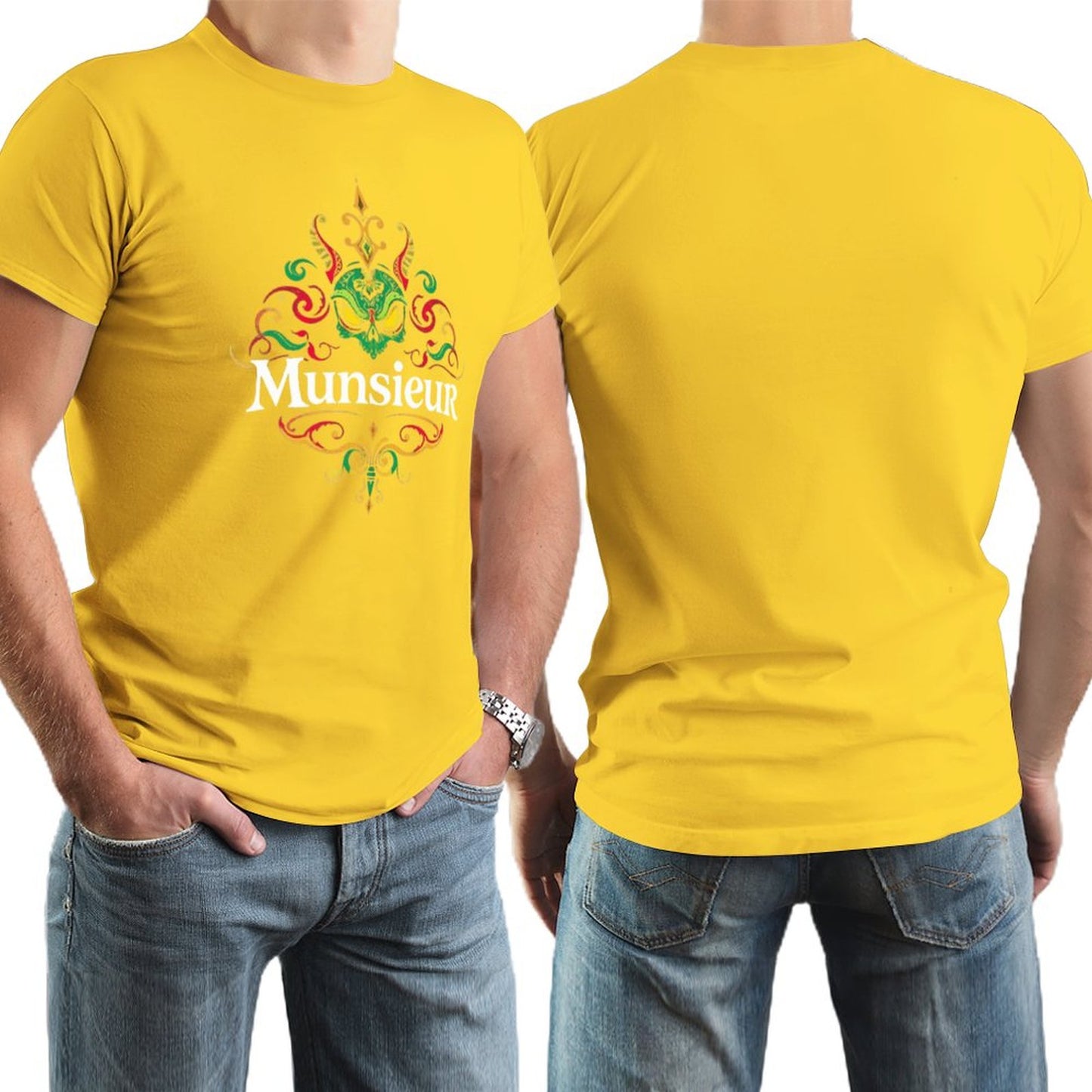 Munsieur Brand Tee for Men "Big Jin" Summer Streetwear Fashion
