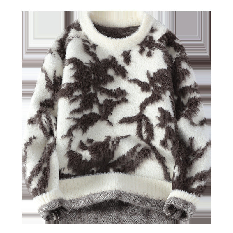 Autumn And Winter Loose Hoodie Men's Knitted