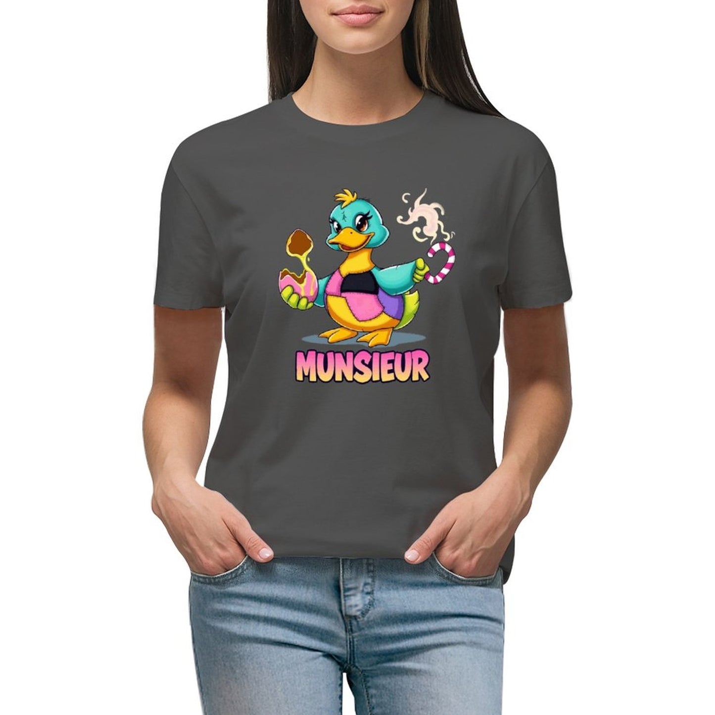Munsieur Women's T-Shirt Easter Collection "Lucky Duckie" Designer Streetwear