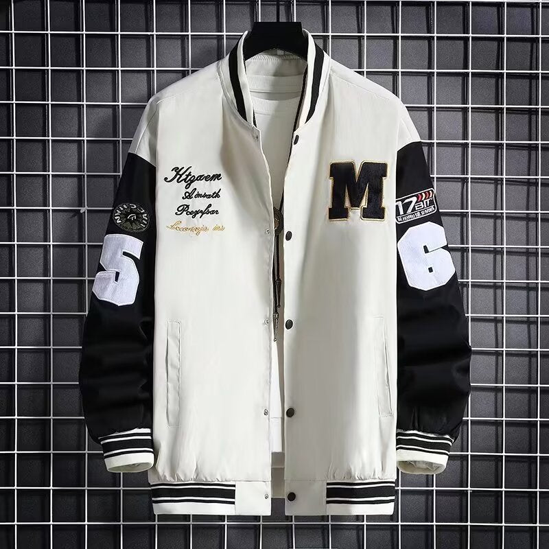 Varsity coat for men warm fashion personal traditional