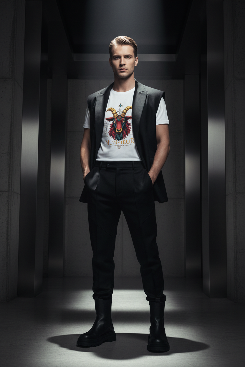 Men's Munsieur Tee "Icon Billy" Designer Streetwear Fashion