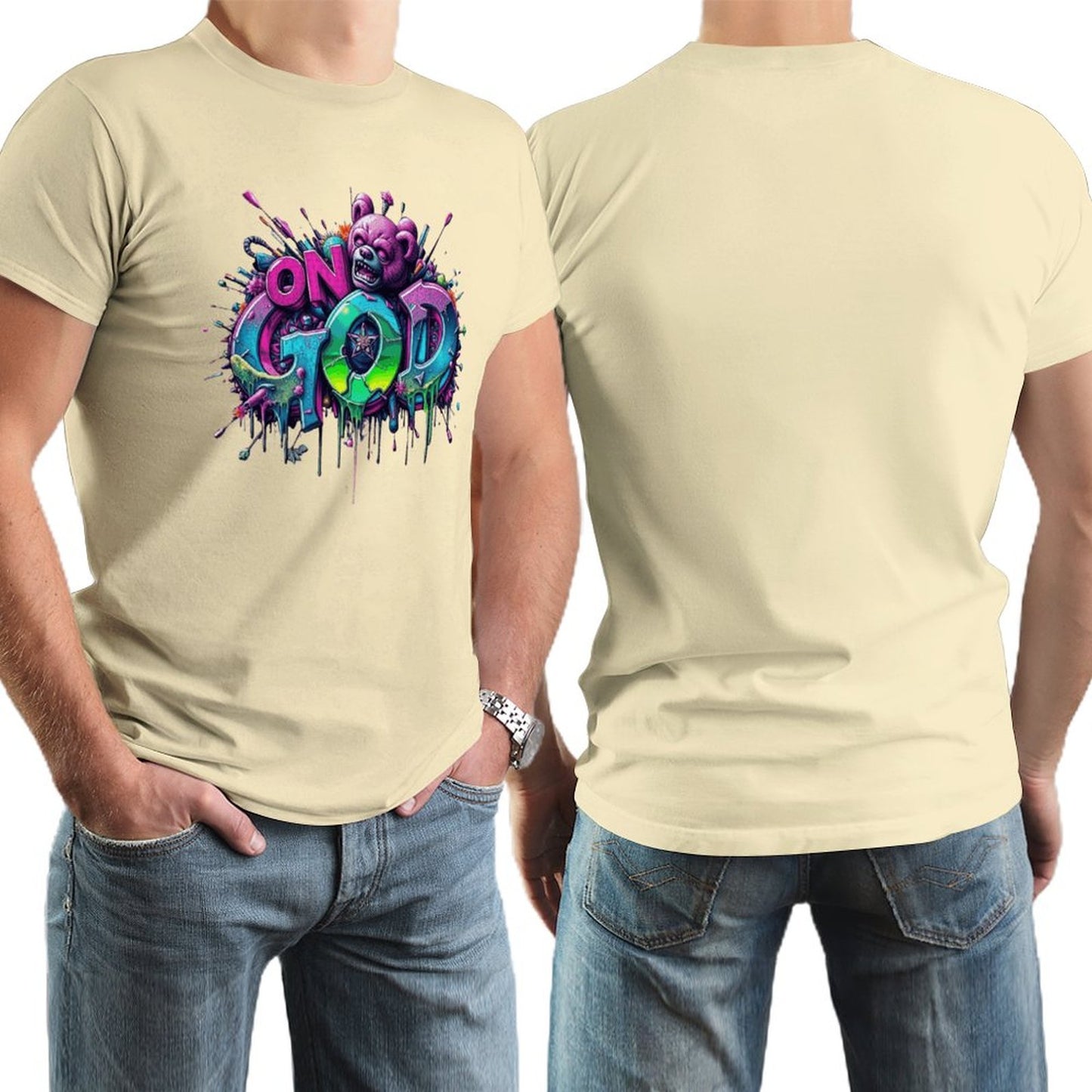 Men's Tee "On God" Streetwear Fashion Munsieur Men's Tee
