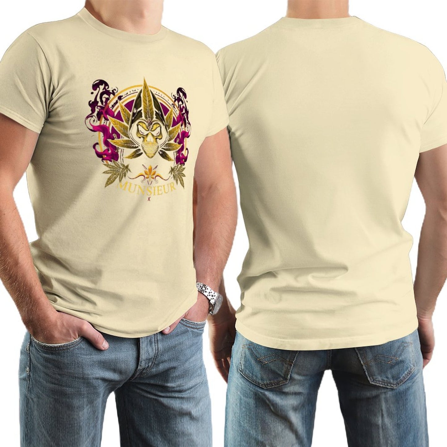 Munsieur 420 Collection "Out The Smoke" Tee for Men