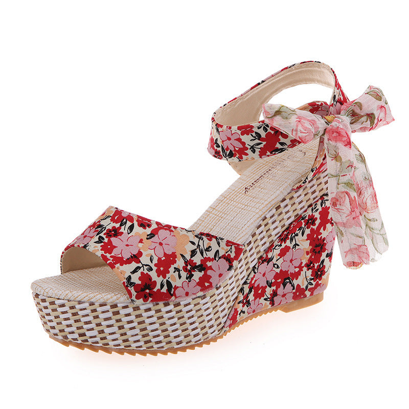 Bohemian Wedge Sandals