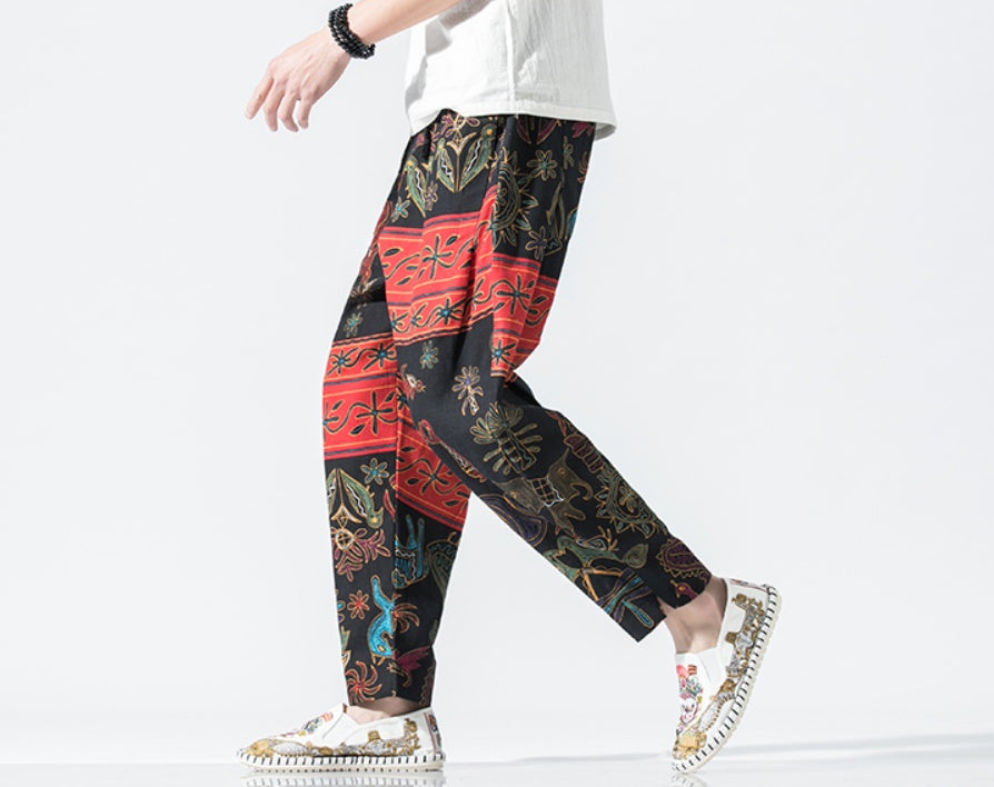Chinese Style Lantern Nine Pants