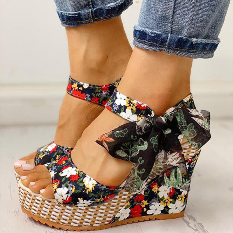 Bohemian Wedge Sandals