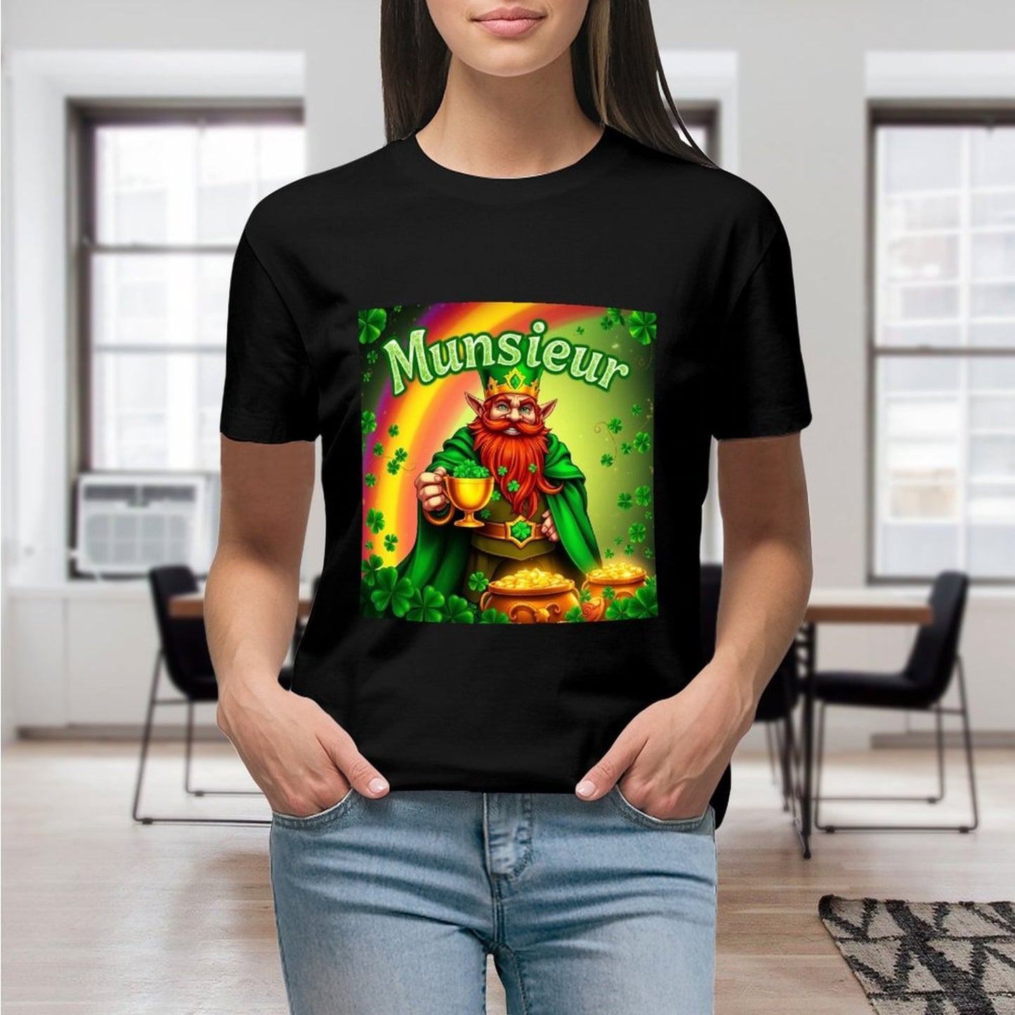 Munsieur St. Patrick's Day Collection T-Shirt for Women – Lucky Charm II