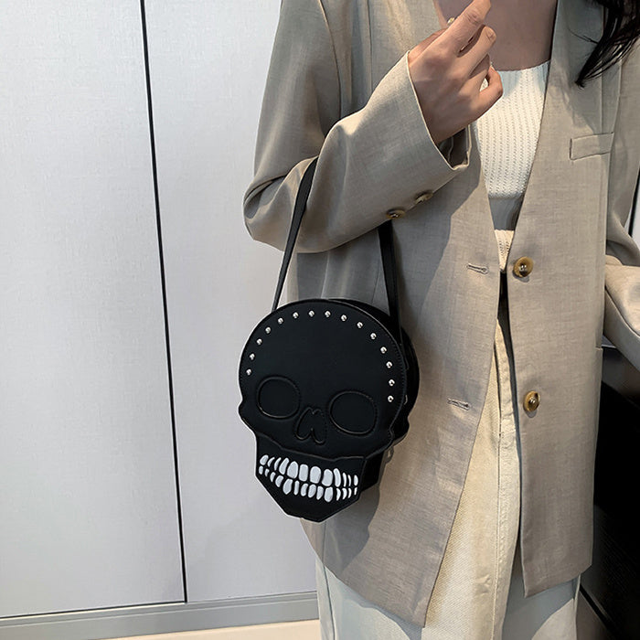 Halloween Skull Shoulder Bag Messenger Bag Personality Creative Crossbody Bag