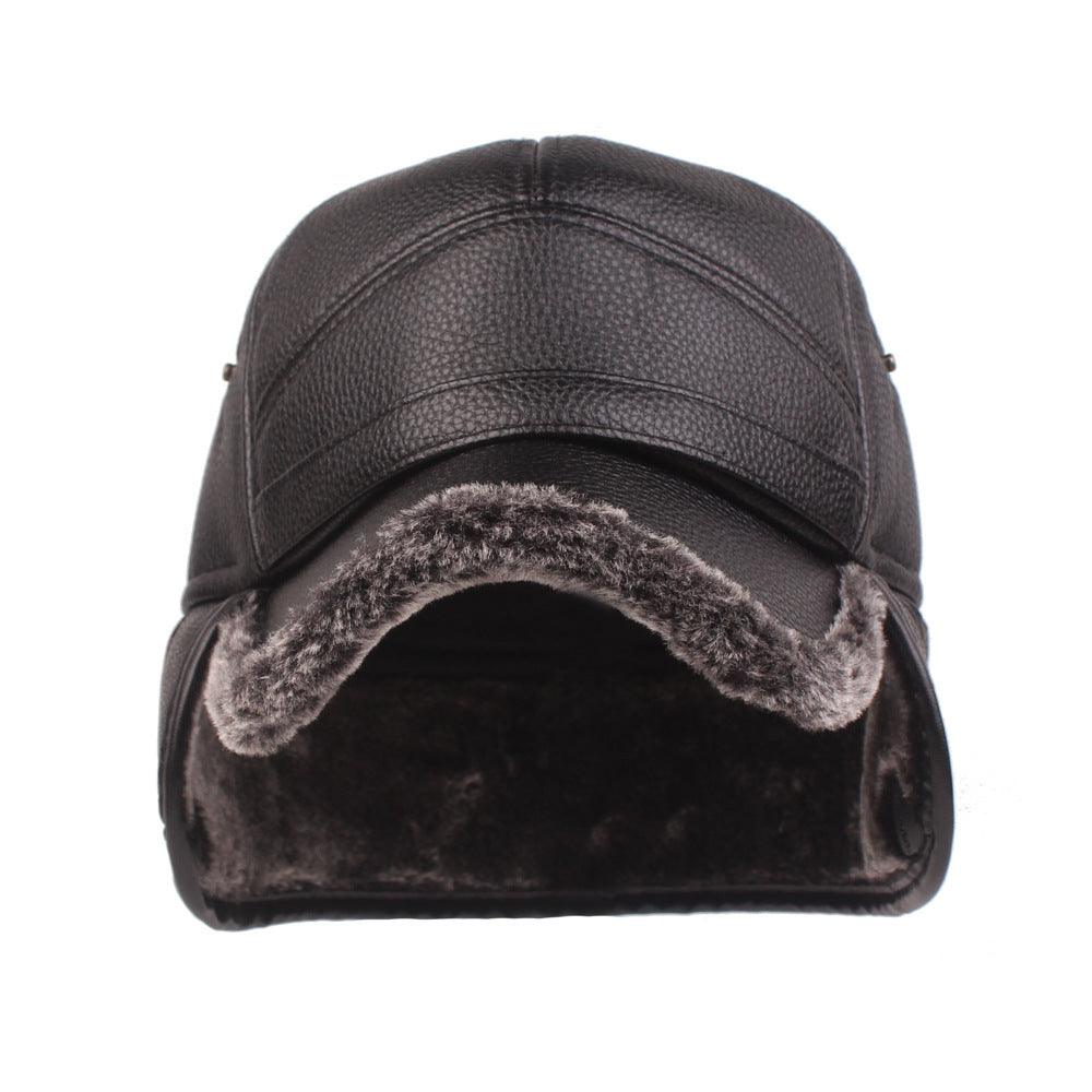 Leather Hat Retro Vibe Hat Warm Fashion