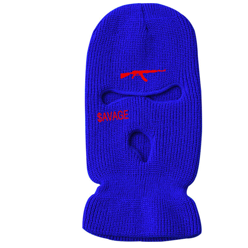 Three-hole Hat Knitted Hat Mask