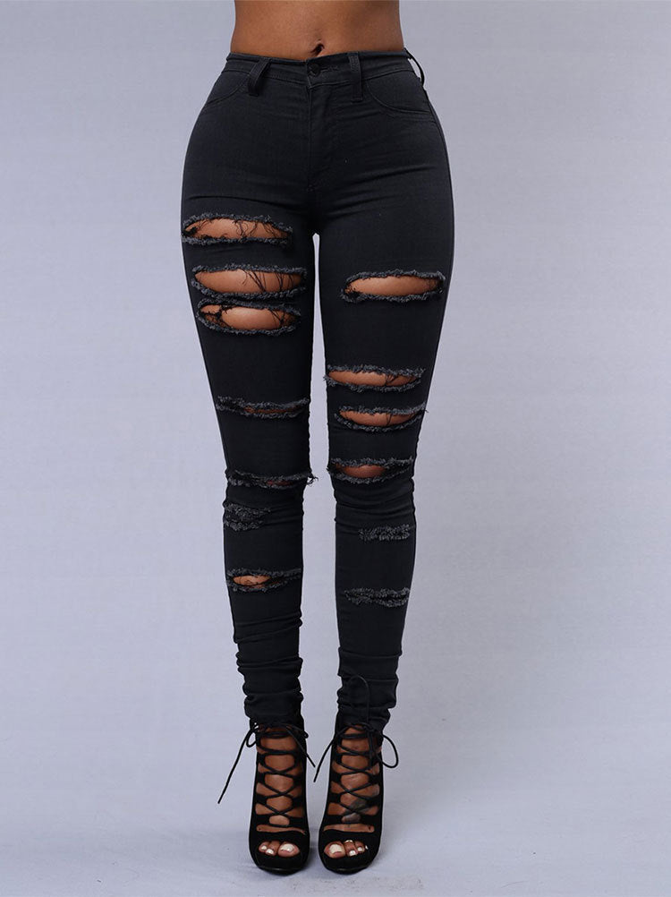 Women's Skinny Ripped Jeans