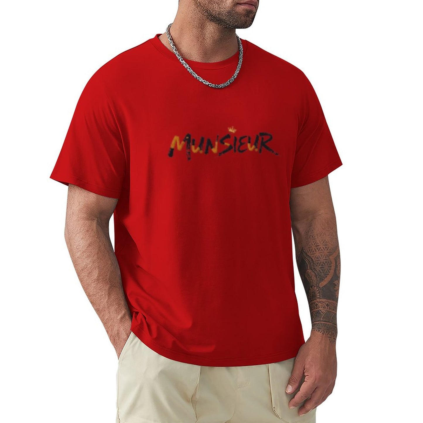 Munsieur Signature Men's Tee (High Definition & Front Printing)