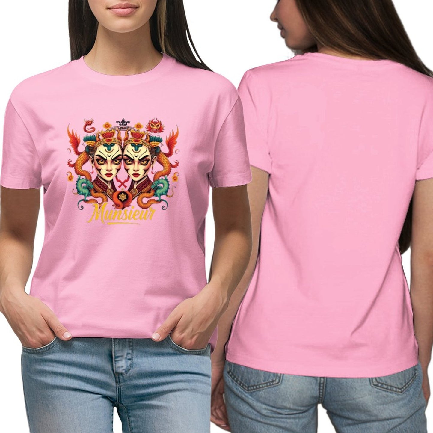 Munsieur T-Shirt for Women: Classic Comfort with a Contemporary Twist for Her - Munsieur