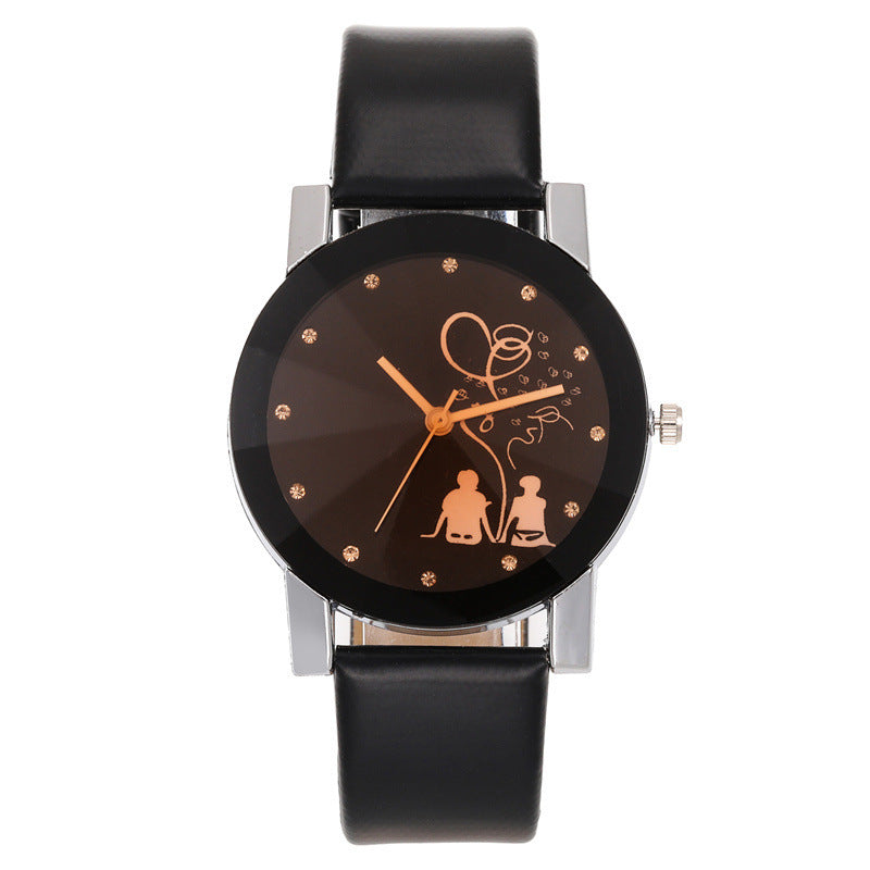 New Couple Quartz Trendy Stylish Glossy Simple Elegant Couples Watch