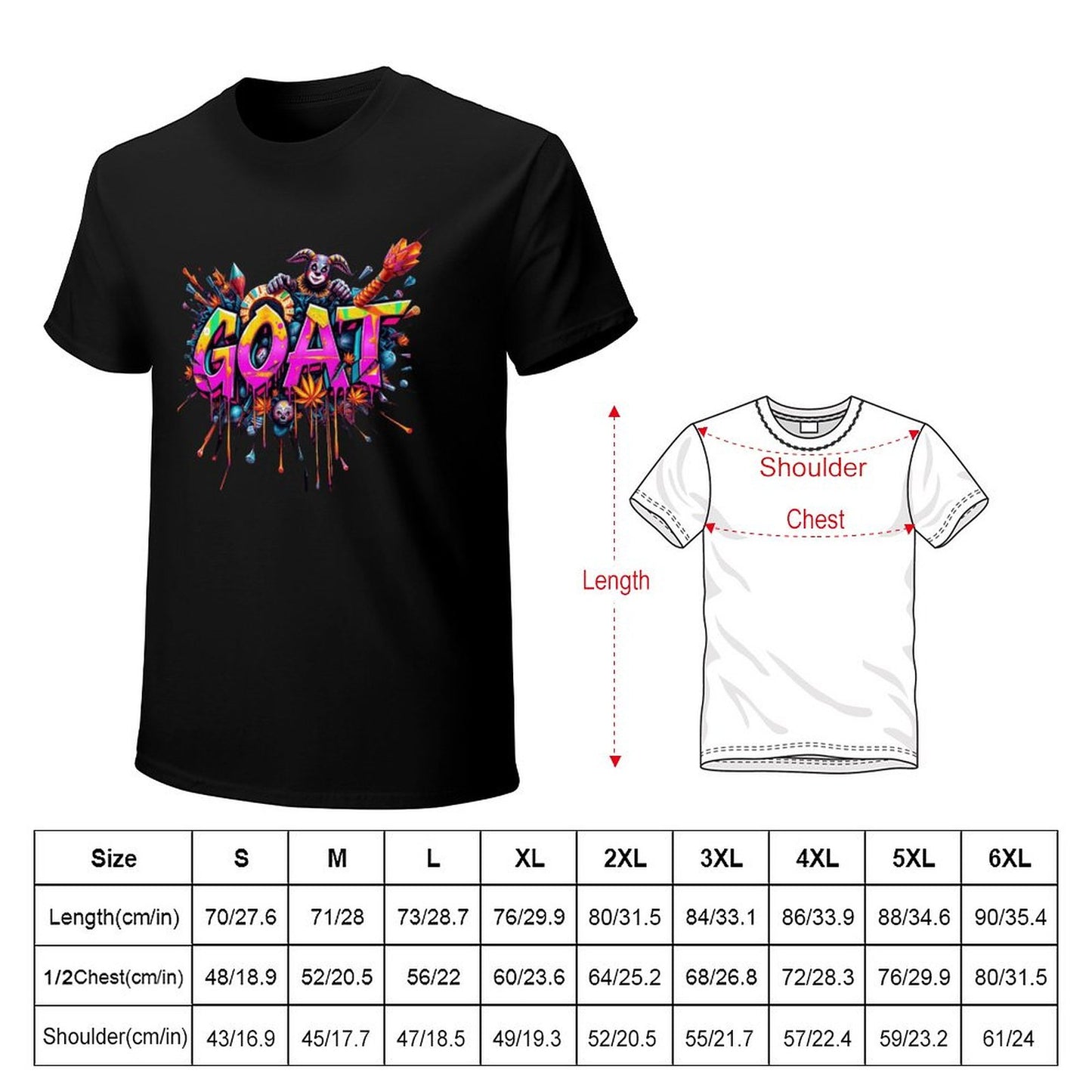 Munsieur New Skool Tee for Men – "GOAT" Elite Legacy Streetwear Tee