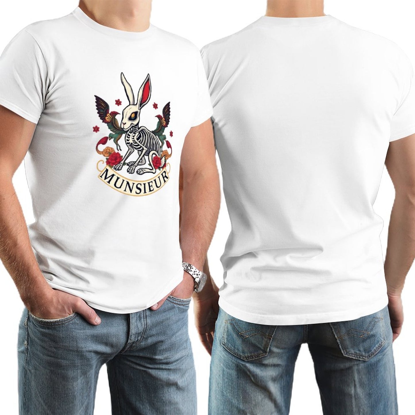 Munsieur Brand Tee "Rabbit FuFu" Streetwear Design Stylish Tee for Men