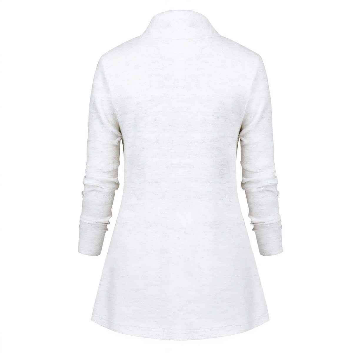All-Over Print Women's Draped Long Sleeve Top