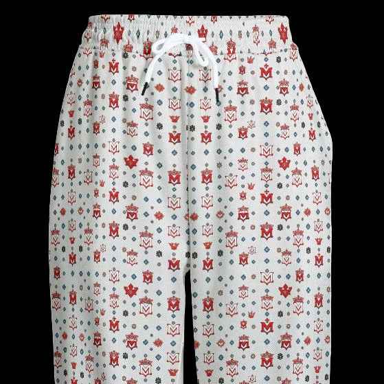 Men's Joggers MUNSIEUR All-Over Print Knitted Fleece "Lazy Boy's"