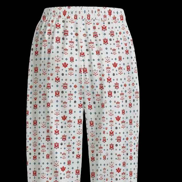 Men's Joggers MUNSIEUR All-Over Print Knitted Fleece "Lazy Boy's"
